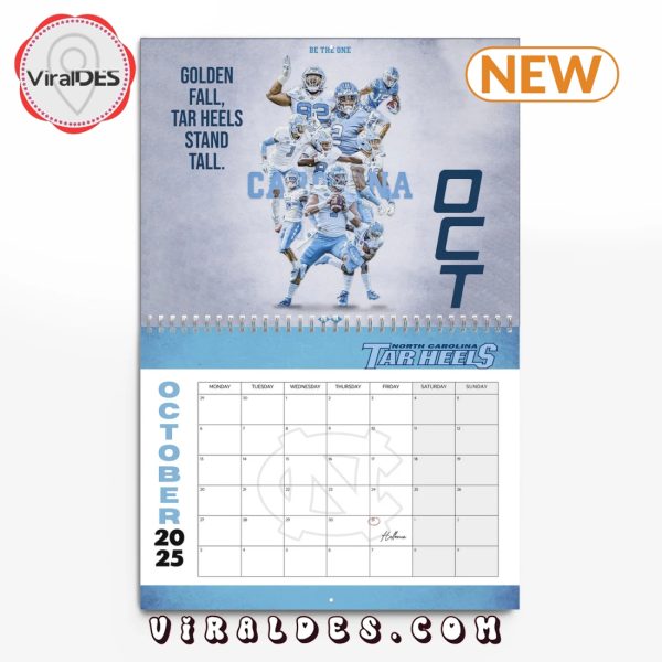 North Carolina Tar Heels 2025 Happy New Year Calendar