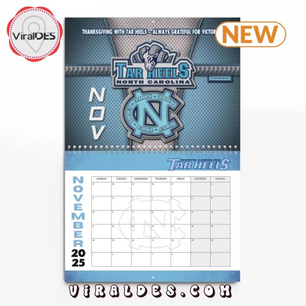 North Carolina Tar Heels 2025 Happy New Year Calendar