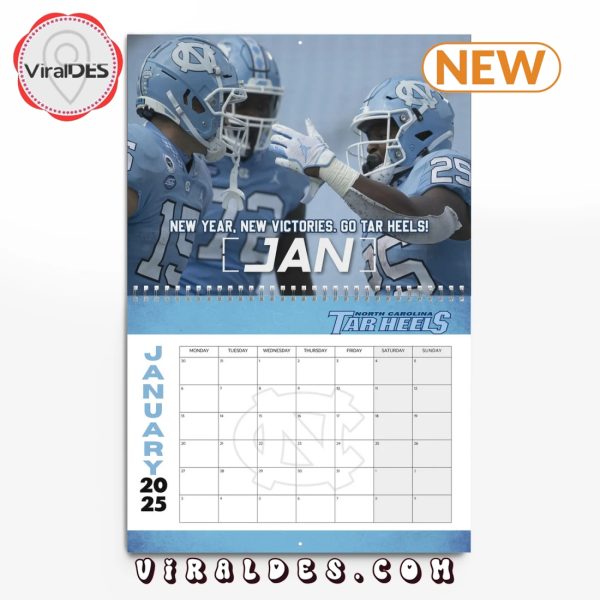 North Carolina Tar Heels 2025 Happy New Year Calendar