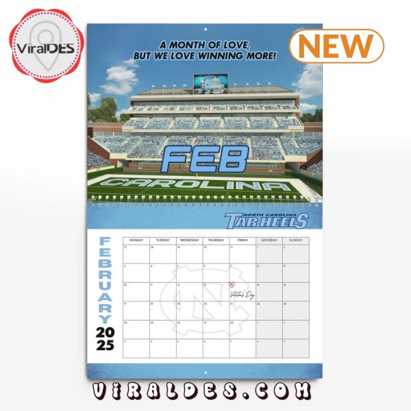 North Carolina Tar Heels 2025 Happy New Year Calendar