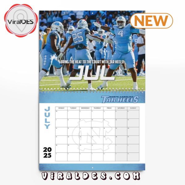 North Carolina Tar Heels 2025 Happy New Year Calendar