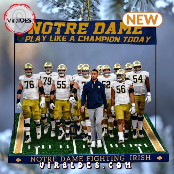 Notre Dame Fighting Irish 2024 Champions Ornaments