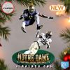 Notre Dame Fighting Irish Christian Gray Ornaments