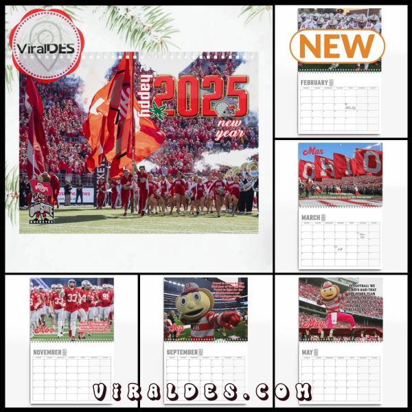 Ohio State Buckeyes 2025 Happy New Year Calendar