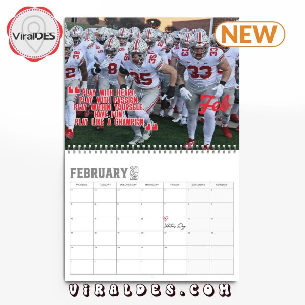 Ohio State Buckeyes 2025 Happy New Year Calendar