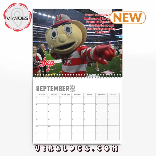 Ohio State Buckeyes 2025 Happy New Year Calendar