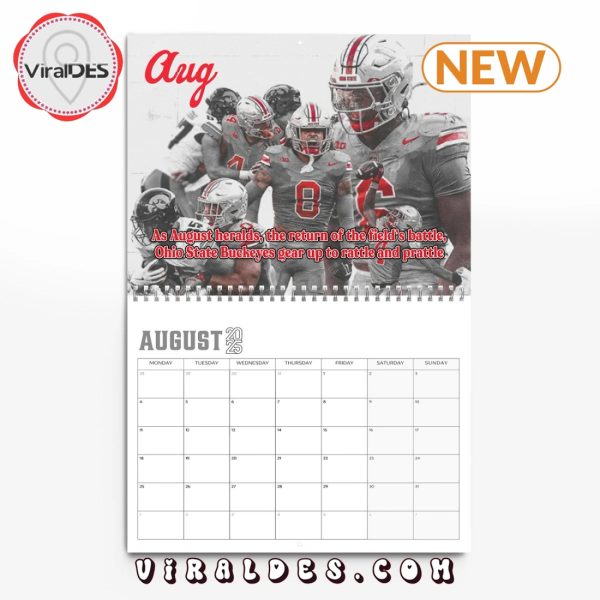 Ohio State Buckeyes 2025 Happy New Year Calendar