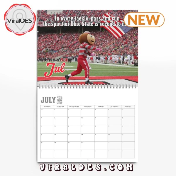 Ohio State Buckeyes 2025 Happy New Year Calendar