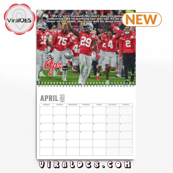 Ohio State Buckeyes 2025 Happy New Year Calendar