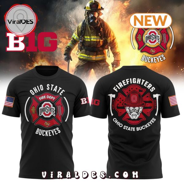 Ohio State Buckeyes Firefighter Appreciation T-Shirt, Cap