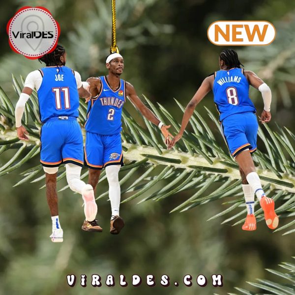 Oklahoma City Thunder 2024 Christmas Ornaments