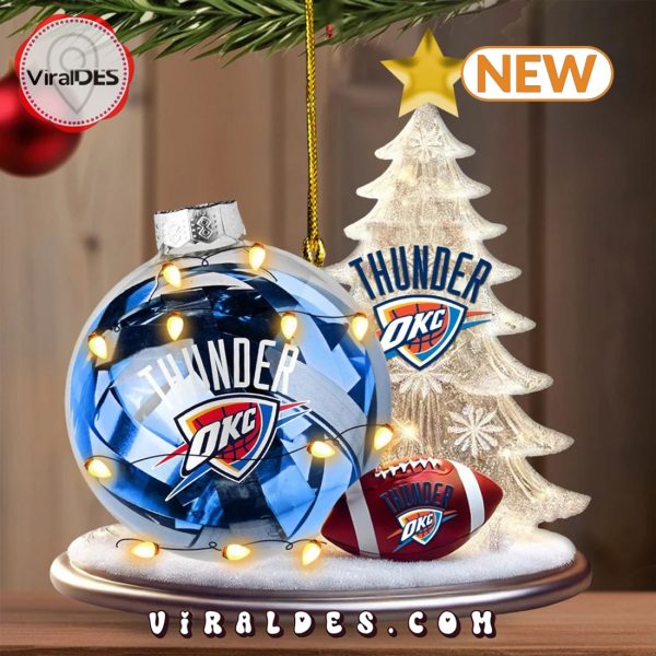 Oklahoma City Thunder 2024 Merry Christmas Ornaments