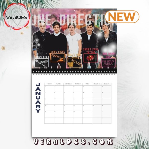 One Direction 2025 Happy New Year Calendar