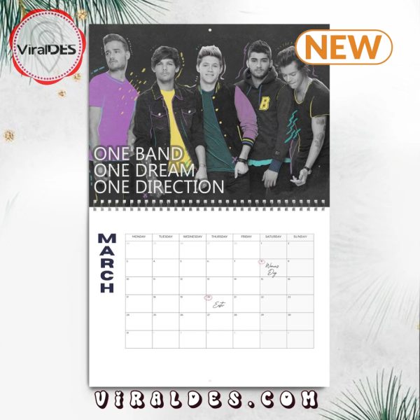 One Direction 2025 Happy New Year Calendar