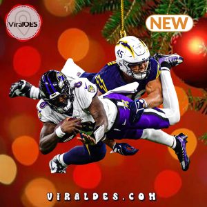 Lamar Jackson 2024 Christmas Ornaments