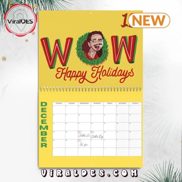 Post Malone 2025 Happy New Year Calendar