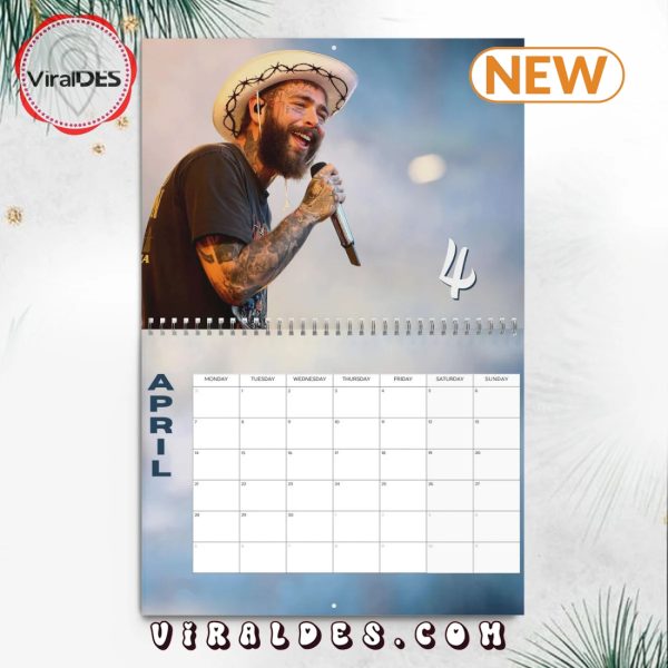 Post Malone 2025 Happy New Year Calendar