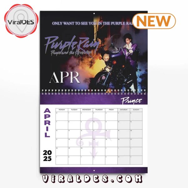 Prince 2025 Happy New Year Calendar