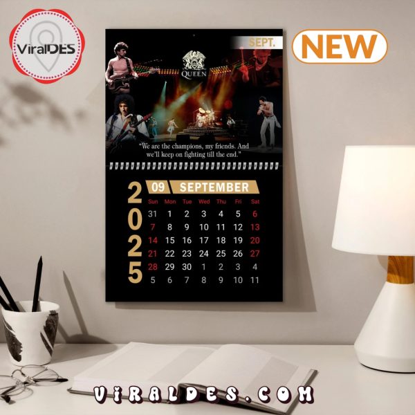 Queen 2025 Happy New Year Calendar