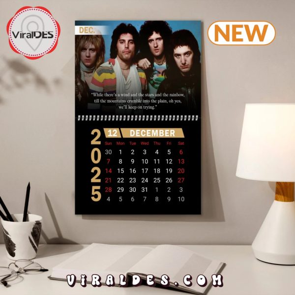 Queen 2025 Happy New Year Calendar