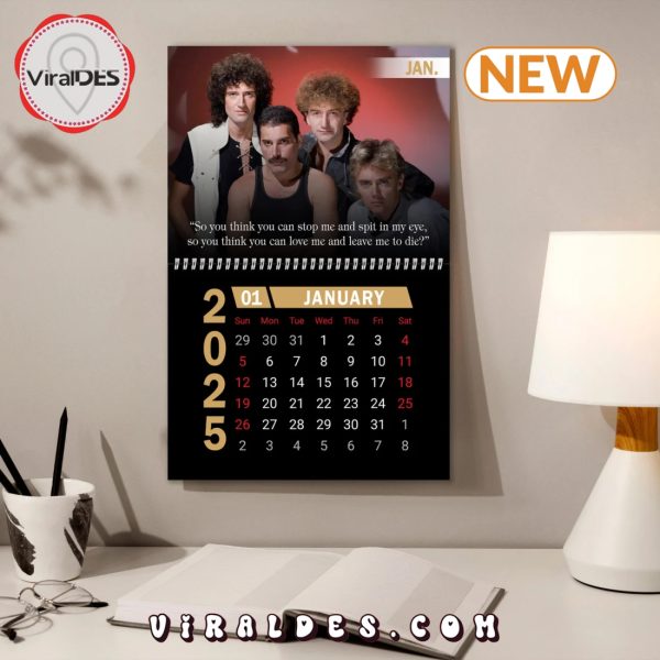 Queen 2025 Happy New Year Calendar