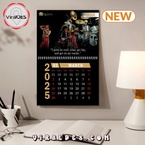 Queen 2025 Happy New Year Calendar