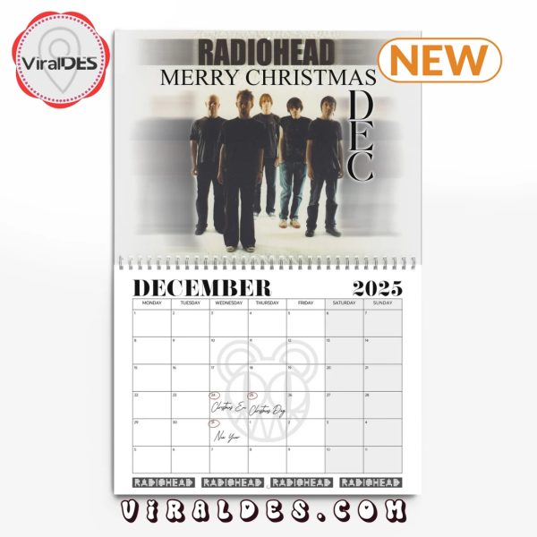 Radiohead 2025 Happy New Year Calendar