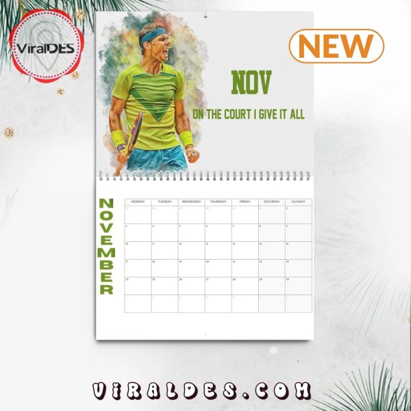 Rafael Nadal 2025 Happy New Year Calendar