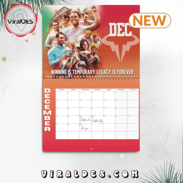 Rafael Nadal 2025 Happy New Year Calendar