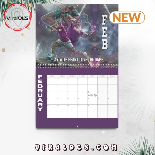 Rafael Nadal 2025 Happy New Year Calendar