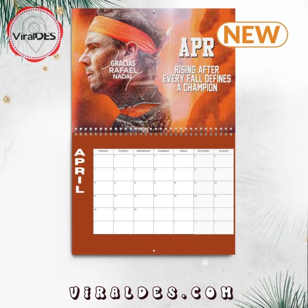 Rafael Nadal 2025 Happy New Year Calendar