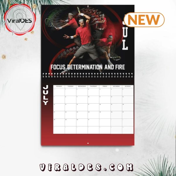 Rafael Nadal 2025 Happy New Year Calendar