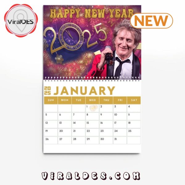 Rod Stewart 2025 Happy New Year Calendar