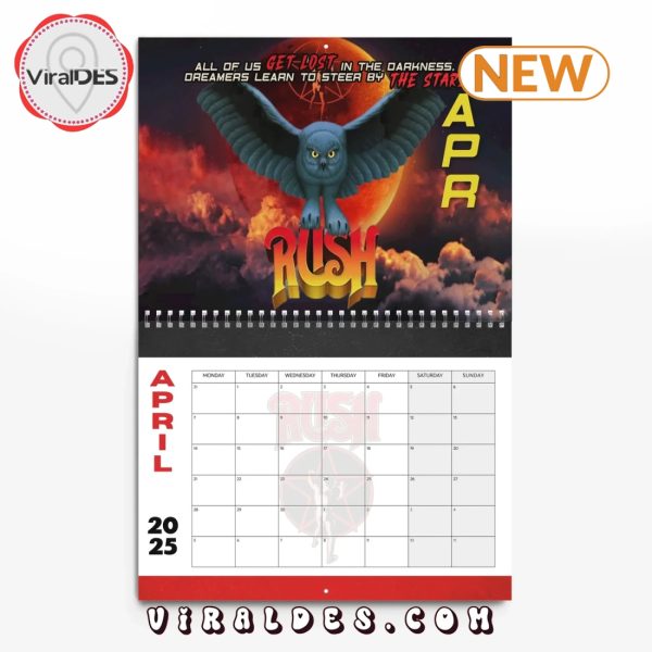 Rush 2025 Happy New Year Calendar