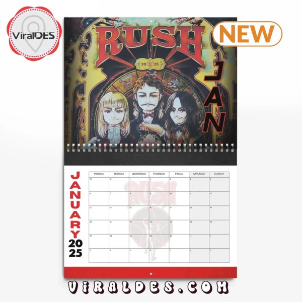 Rush 2025 Happy New Year Calendar