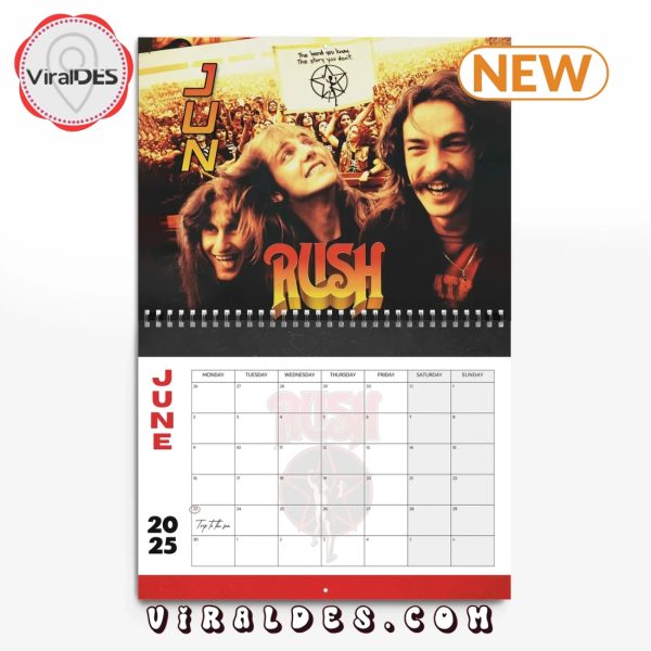 Rush 2025 Happy New Year Calendar