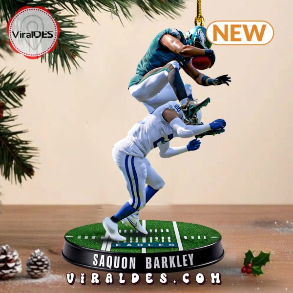 Saquon Barkley 2024 Christmas Ornaments