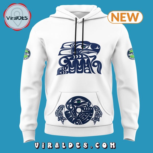 Seattle Seahawks 2024 Indigenous Peoples Day White Hoodie