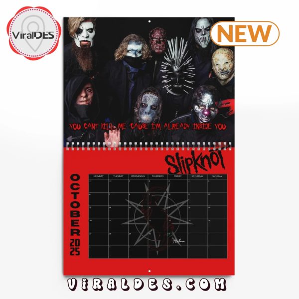 Slipknot 2025 Happy New Year Calendar