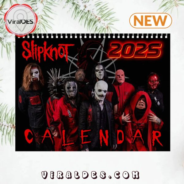 Slipknot 2025 Happy New Year Calendar