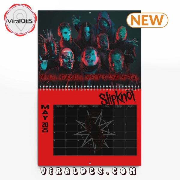 Slipknot 2025 Happy New Year Calendar