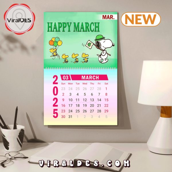 Snoopy 2025 Happy New Year Calendar