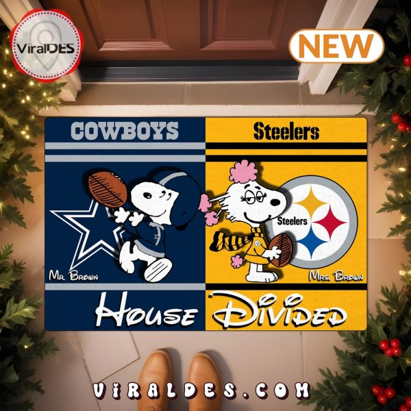 Snoopy x Fifi House Divided Custom Doormat