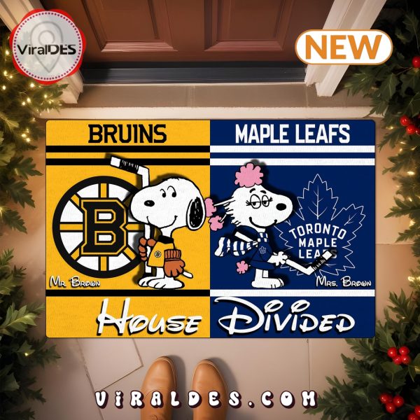 Snoopy x Fifi House Divided Custom Doormat