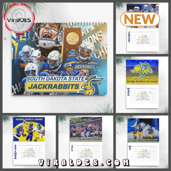 South Dakota State Jackrabbits 2025 Happy New Year Calendar