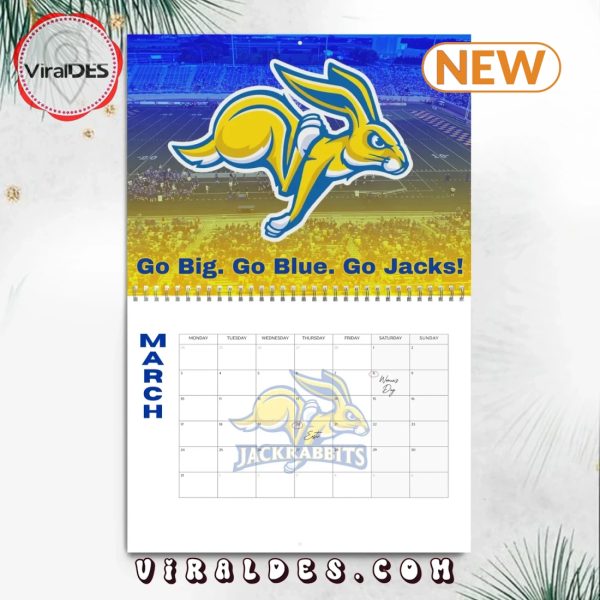 South Dakota State Jackrabbits 2025 Happy New Year Calendar