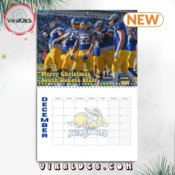 South Dakota State Jackrabbits 2025 Happy New Year Calendar