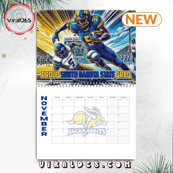 South Dakota State Jackrabbits 2025 Happy New Year Calendar