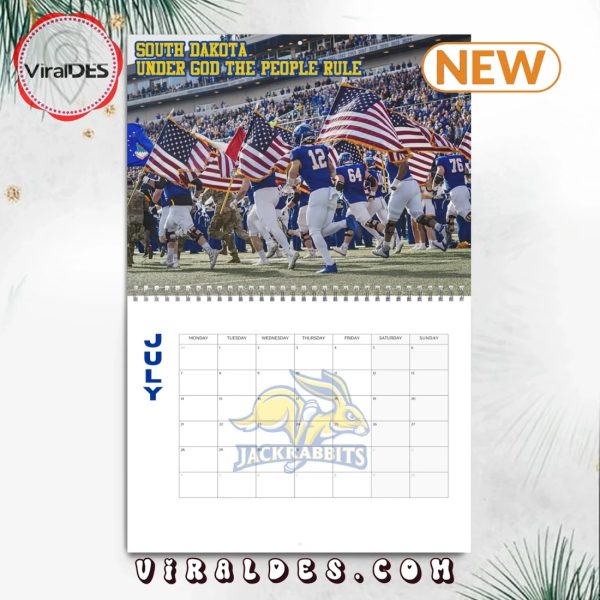 South Dakota State Jackrabbits 2025 Happy New Year Calendar