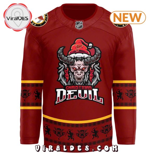 St. Louis Blues 2024 Christmas Devil Krampus Hockey Jersey